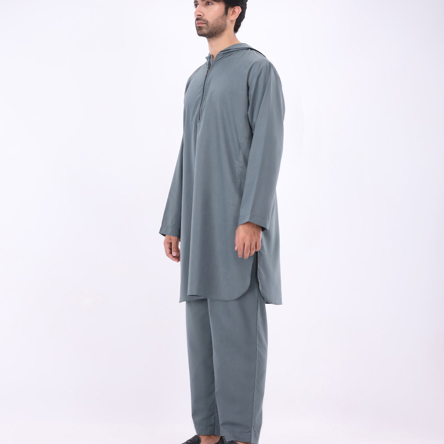 Nomad Hoodie Kurta Set – Teal