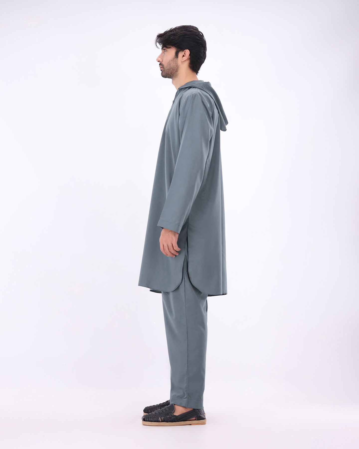 Nomad Hoodie Kurta Set – Teal