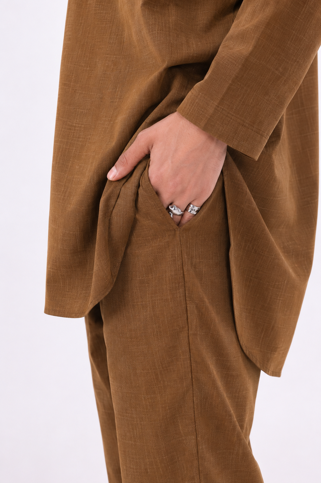 Nomad Hoodie Kurta Set – Earth