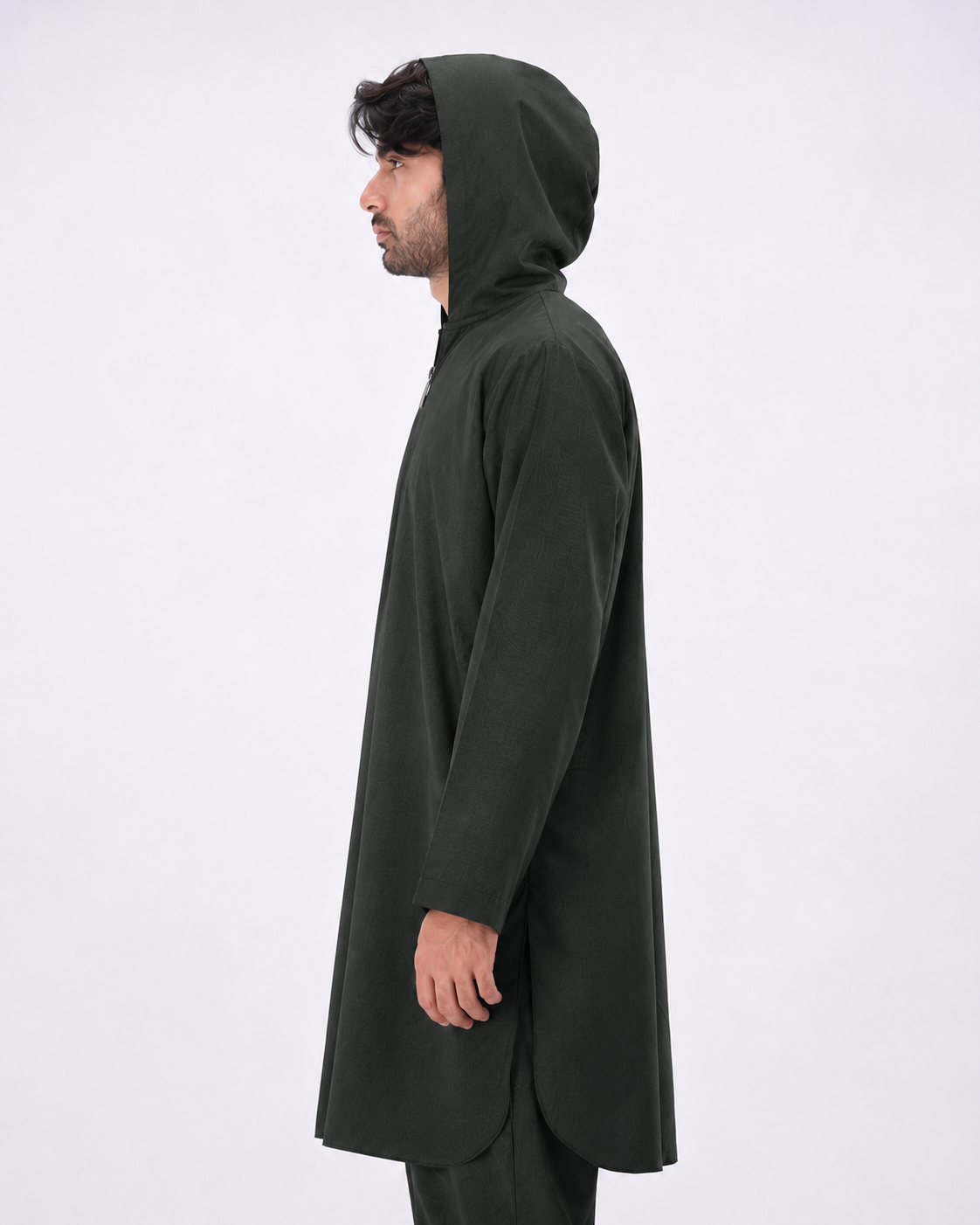 Nomad Hoodie Kurta Set – Green