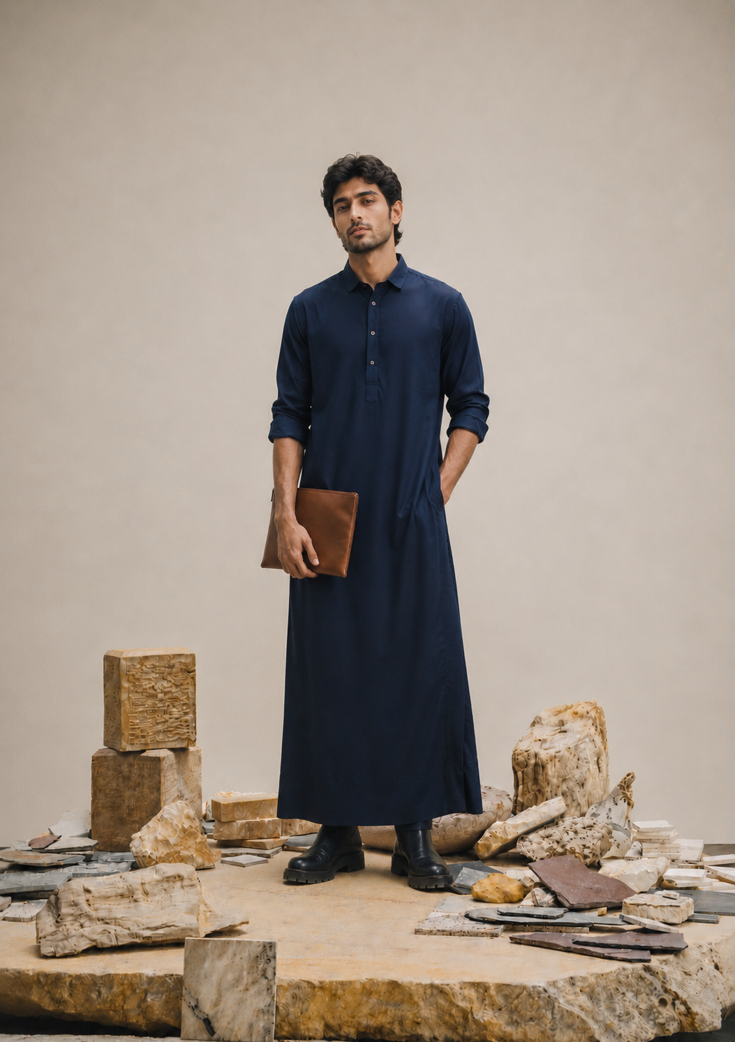 Lunar Navy Thobe