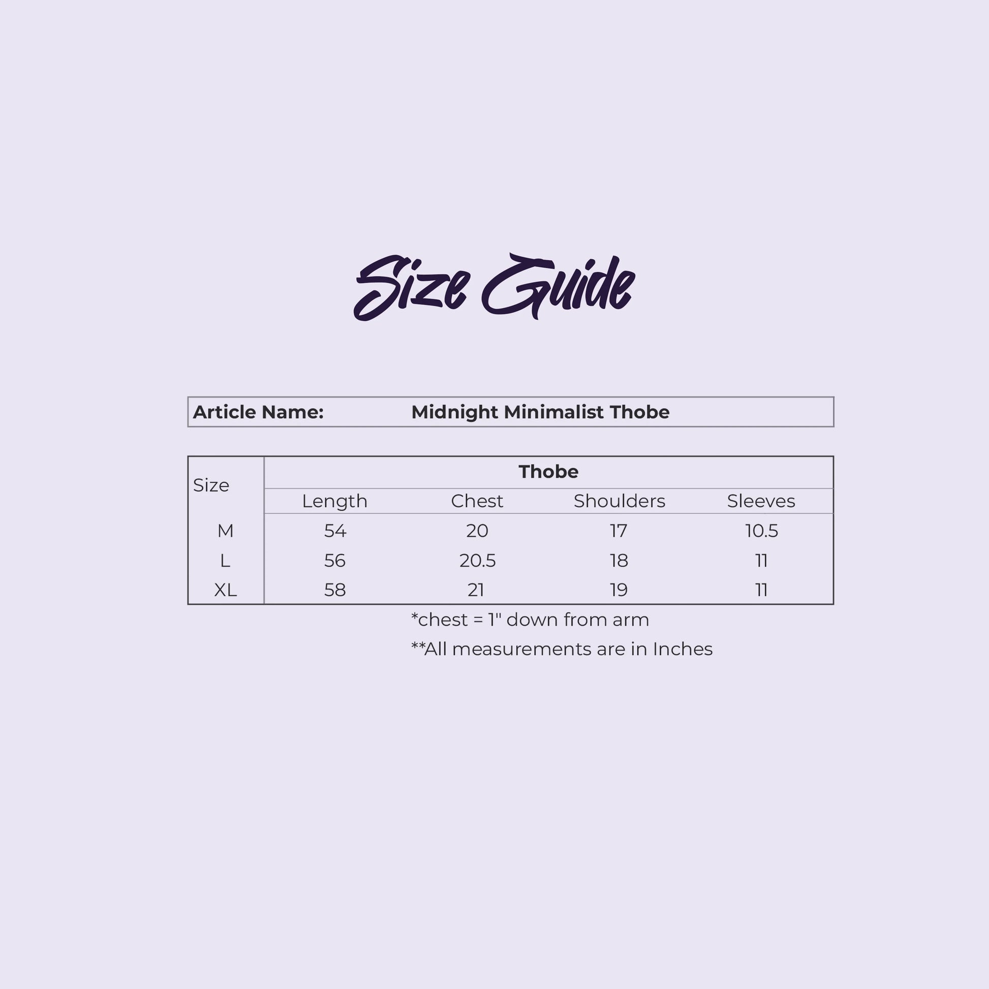 Midnight Minimalist Thobe