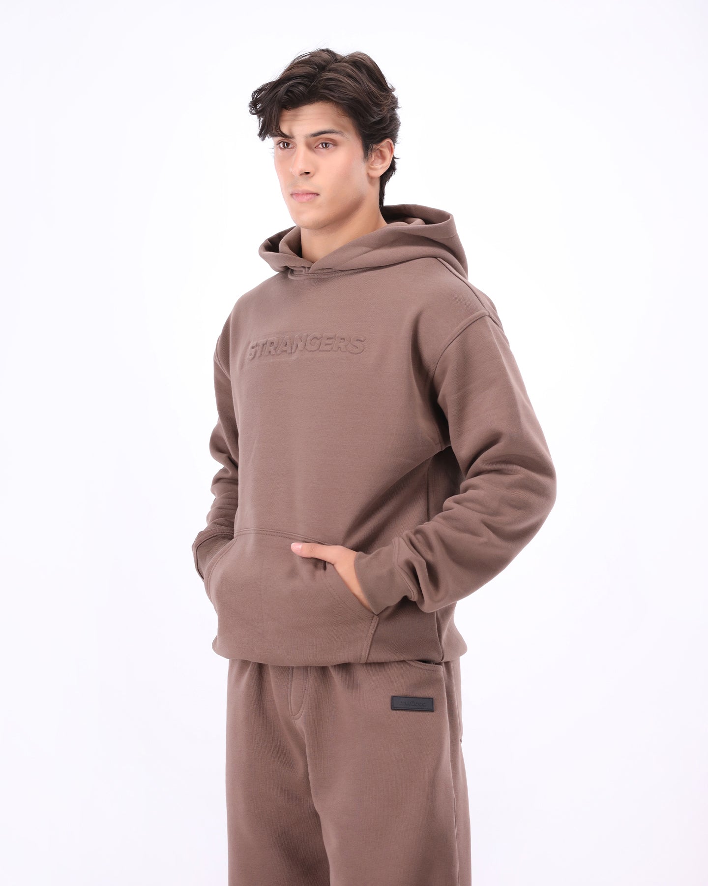 Strangers Hoodie - Sand Brown