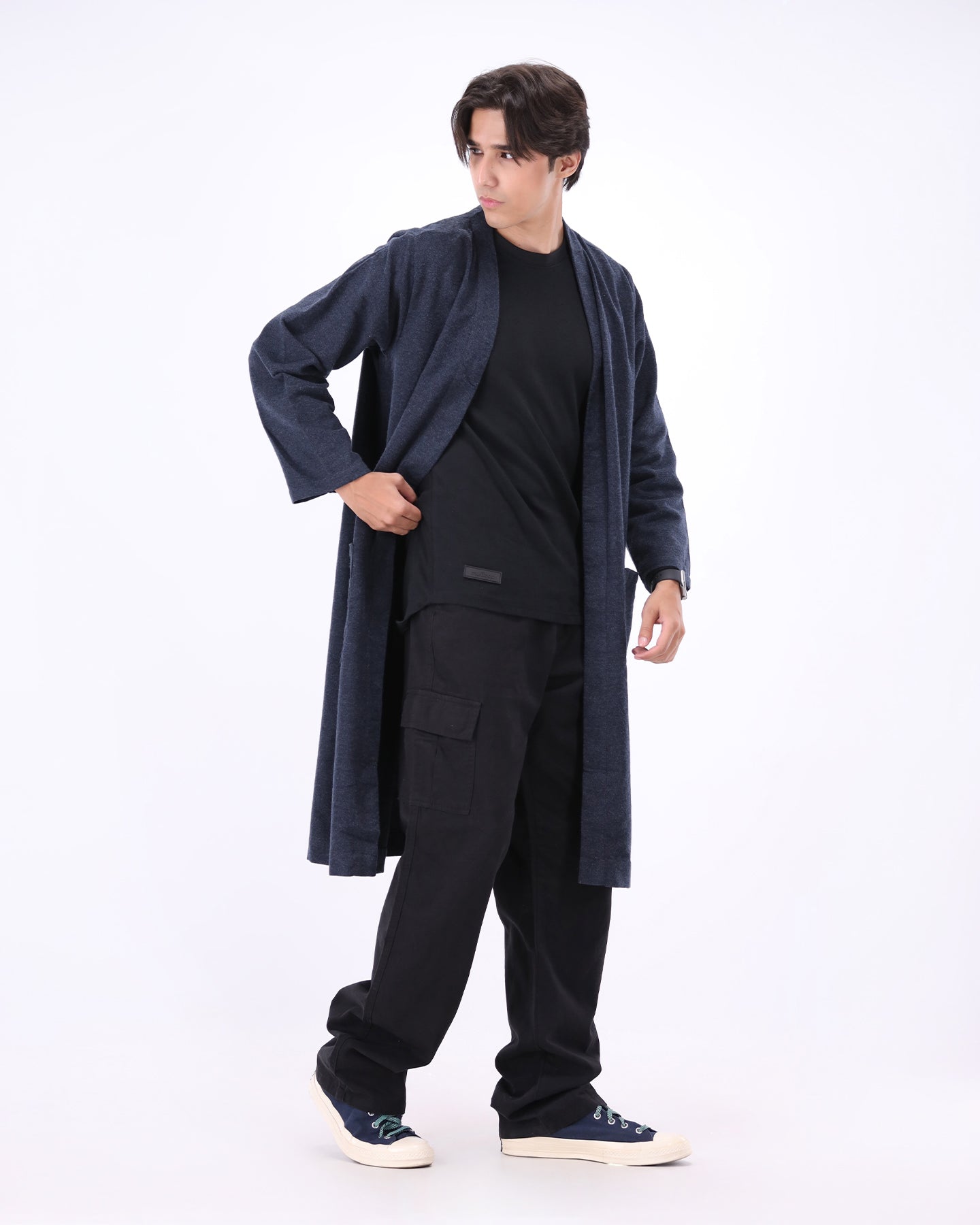 Wanderer Drape - Midnight Blue
