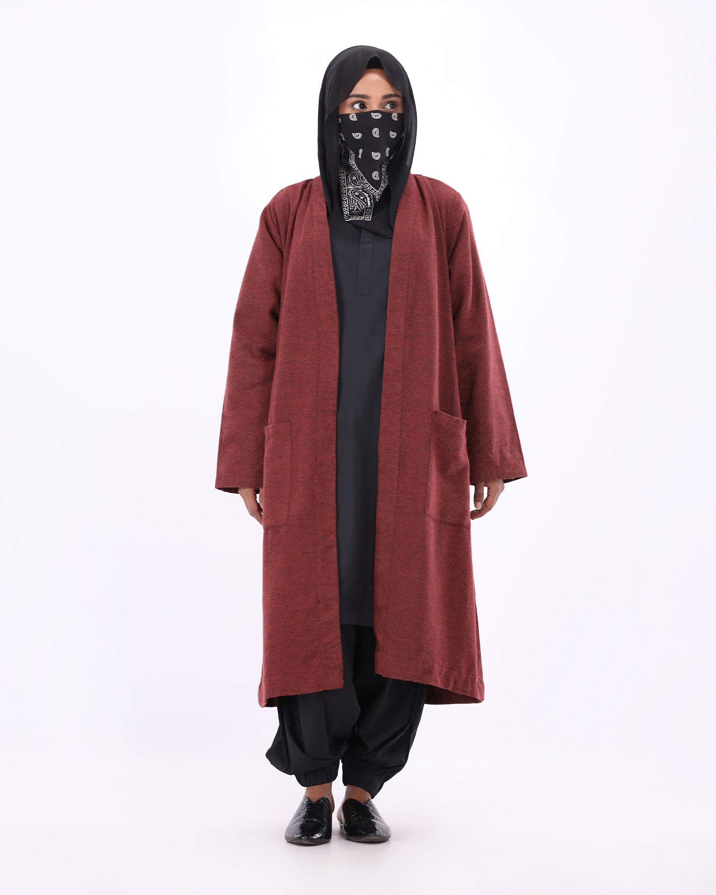 Wanderer Drape - Maroon