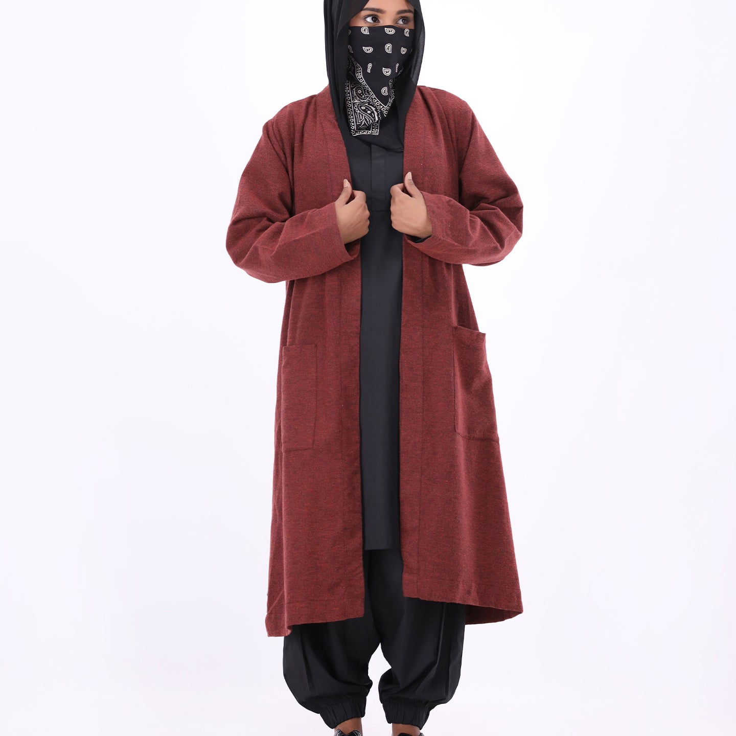 Wanderer Drape - Maroon