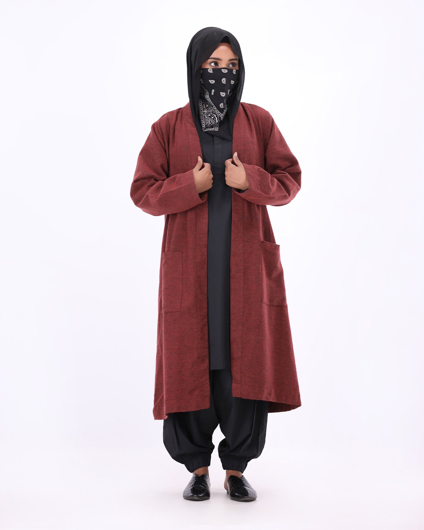Wanderer Drape - Maroon