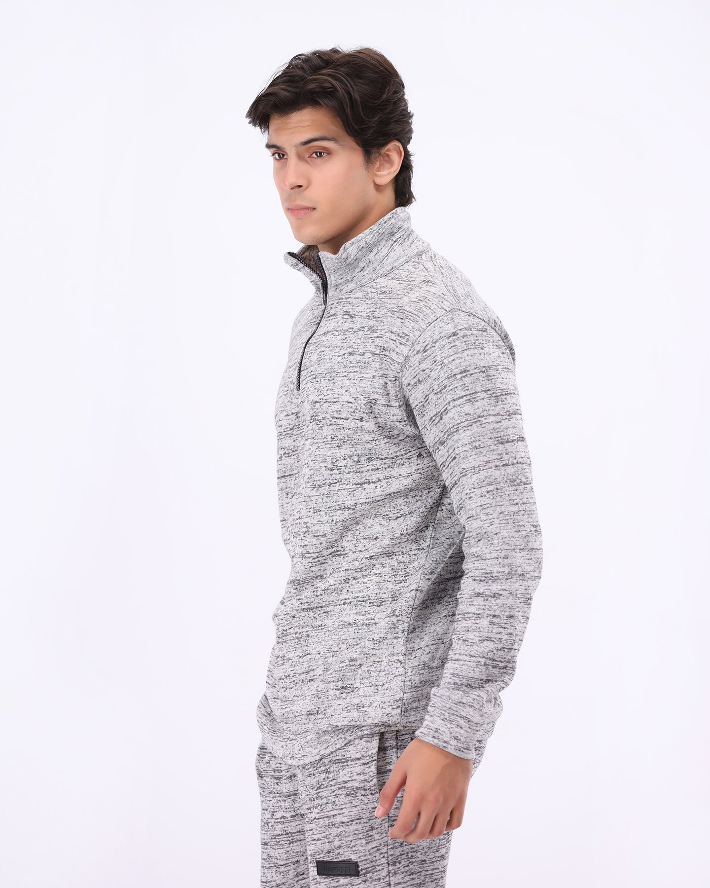 Milano Mock Neck Shirt - White