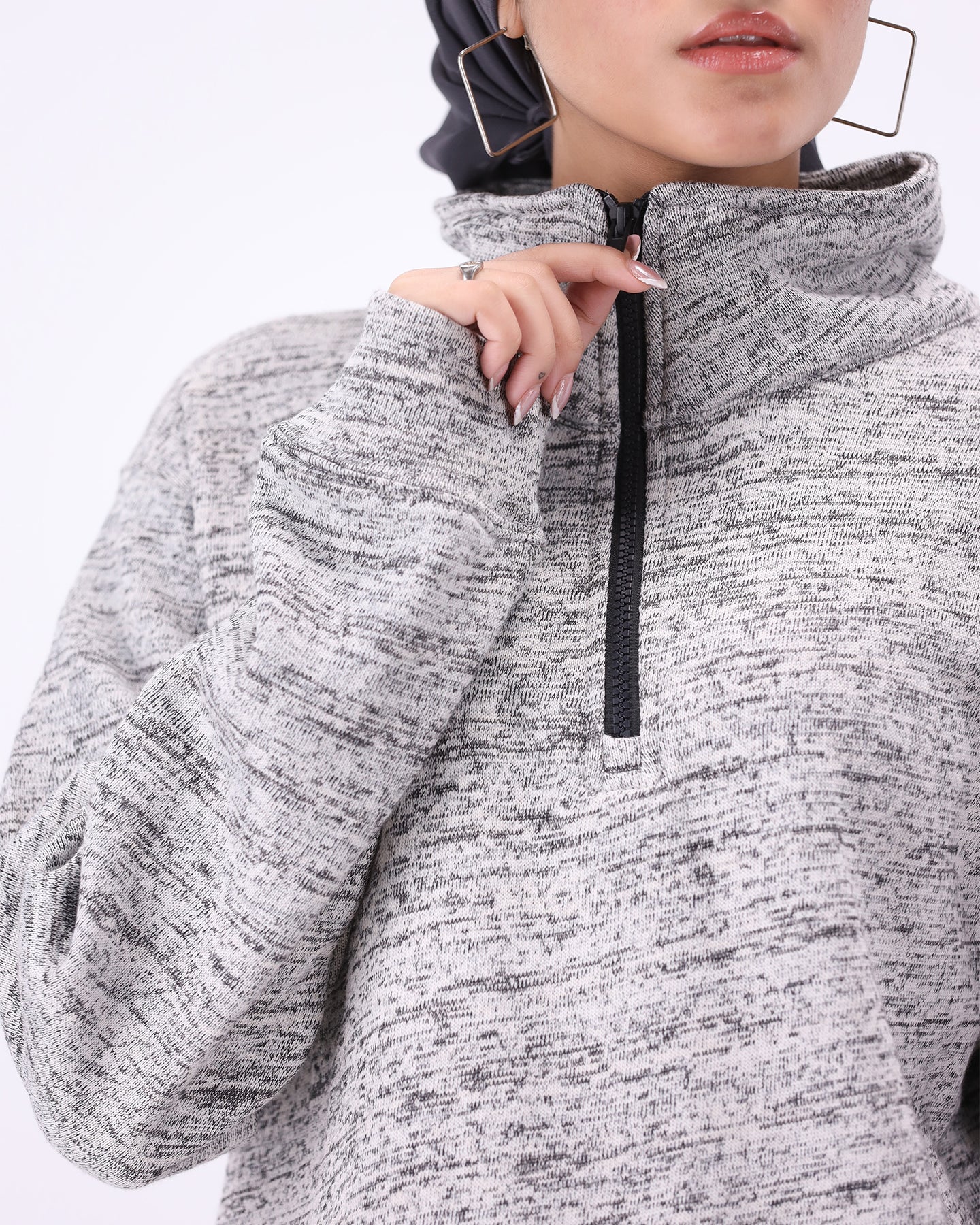 Milano Mock Neck Shirt - White