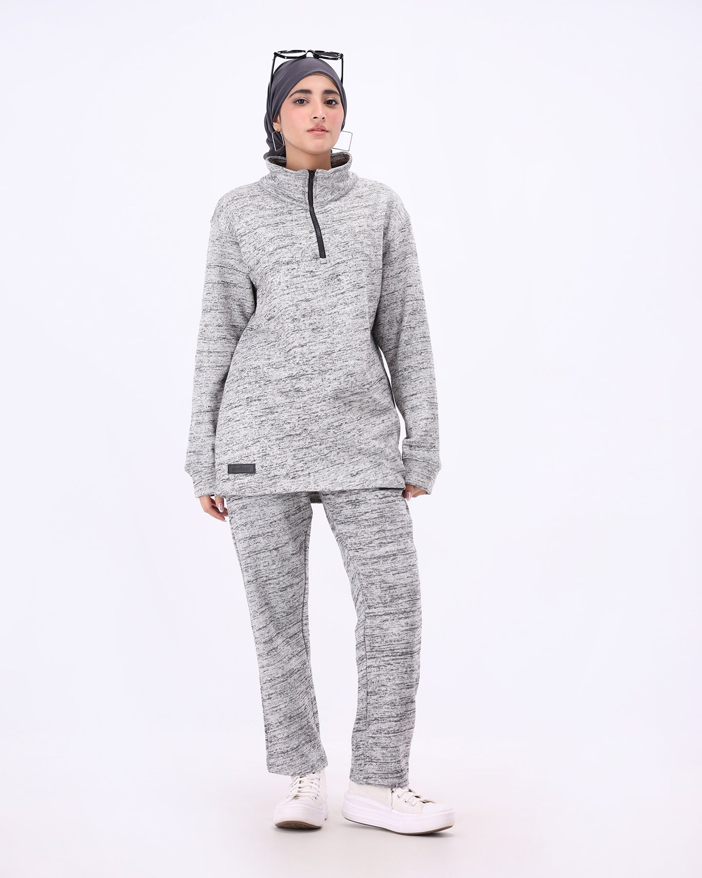 Milano Mock Neck Shirt - White