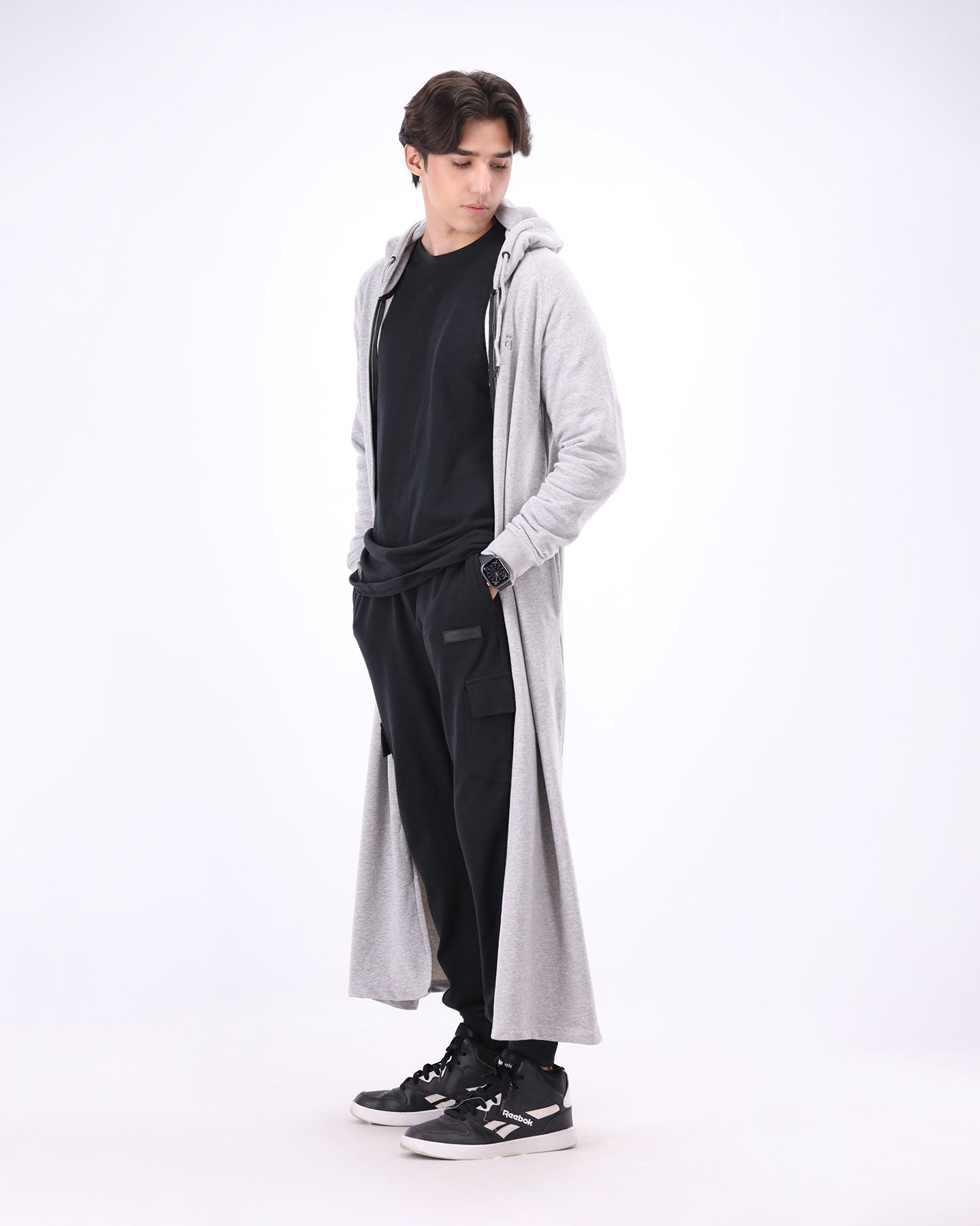 Halo Zipper - Heather Grey