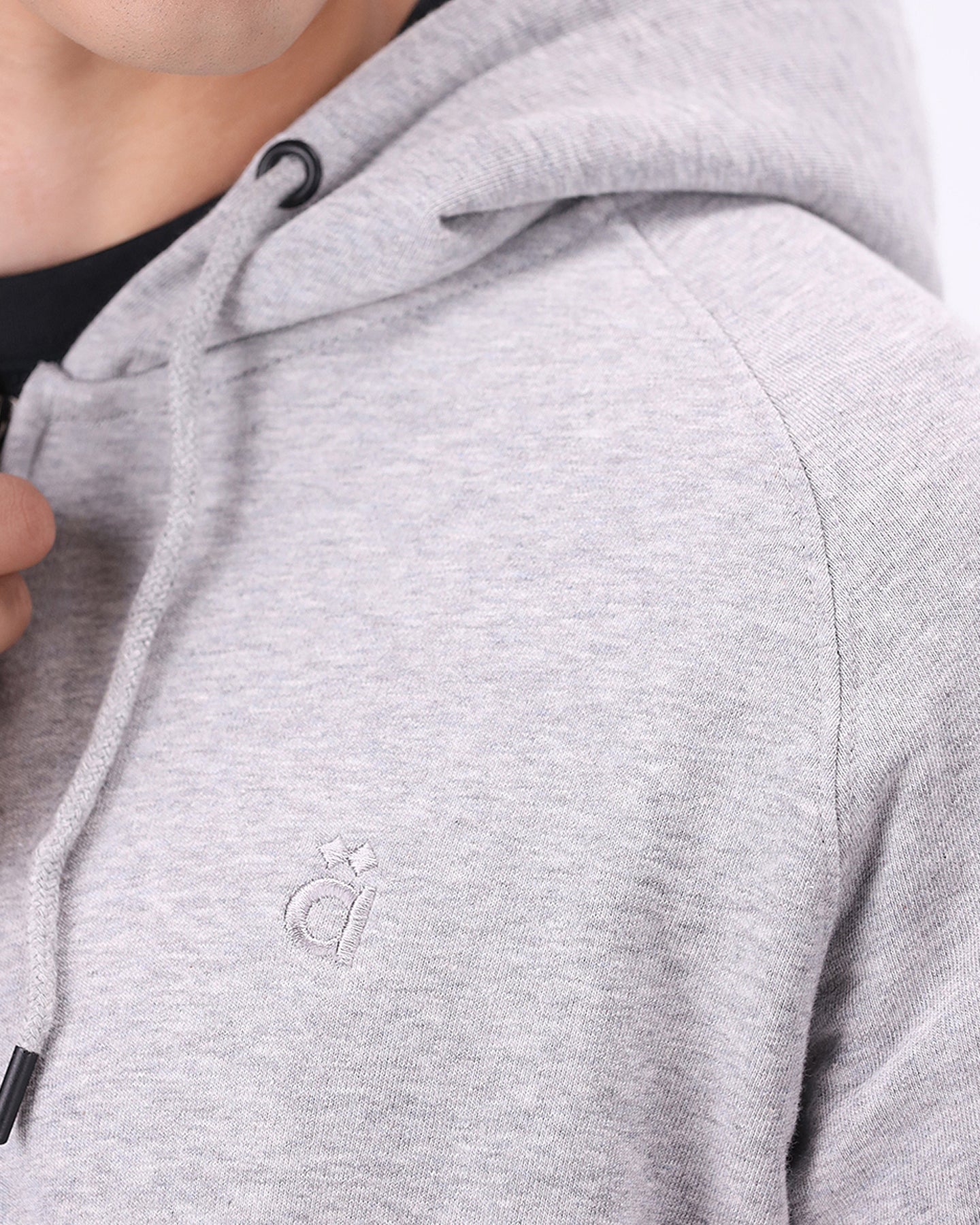 Halo Zipper - Heather Grey