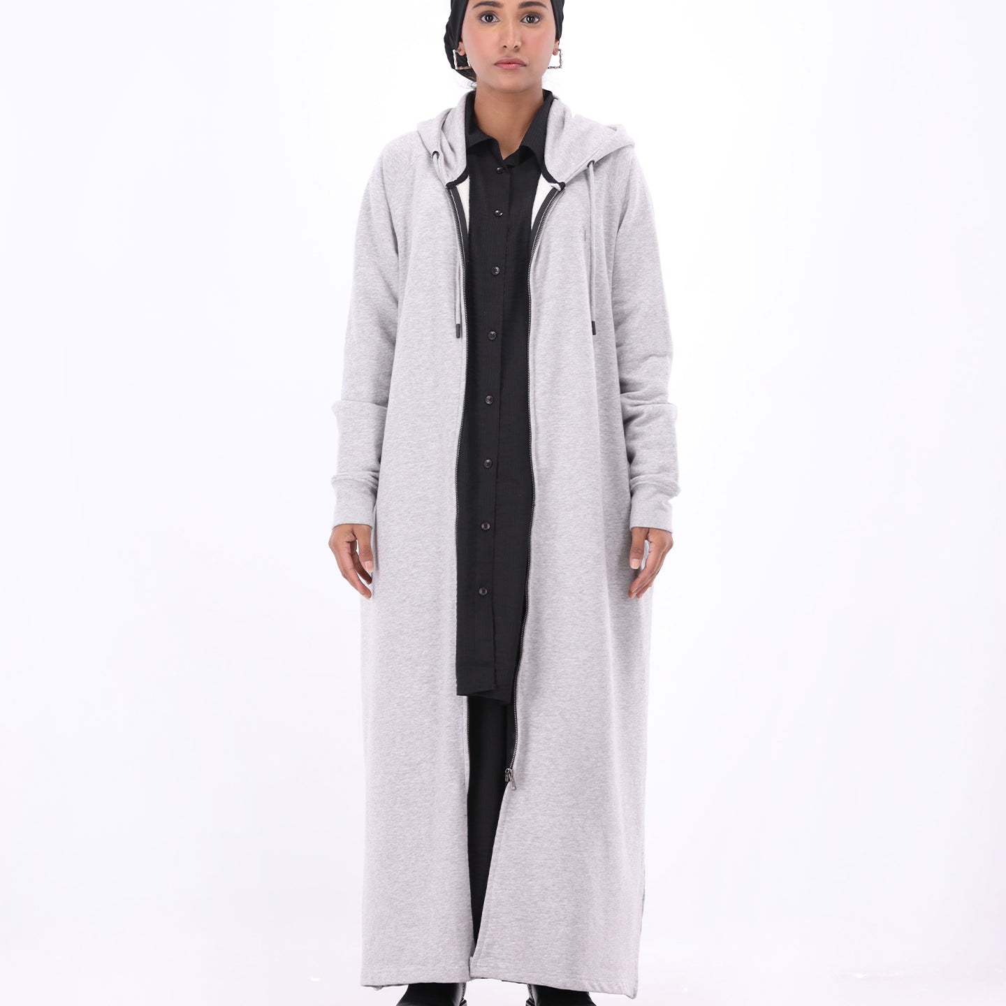 Halo Zipper - Heather Grey