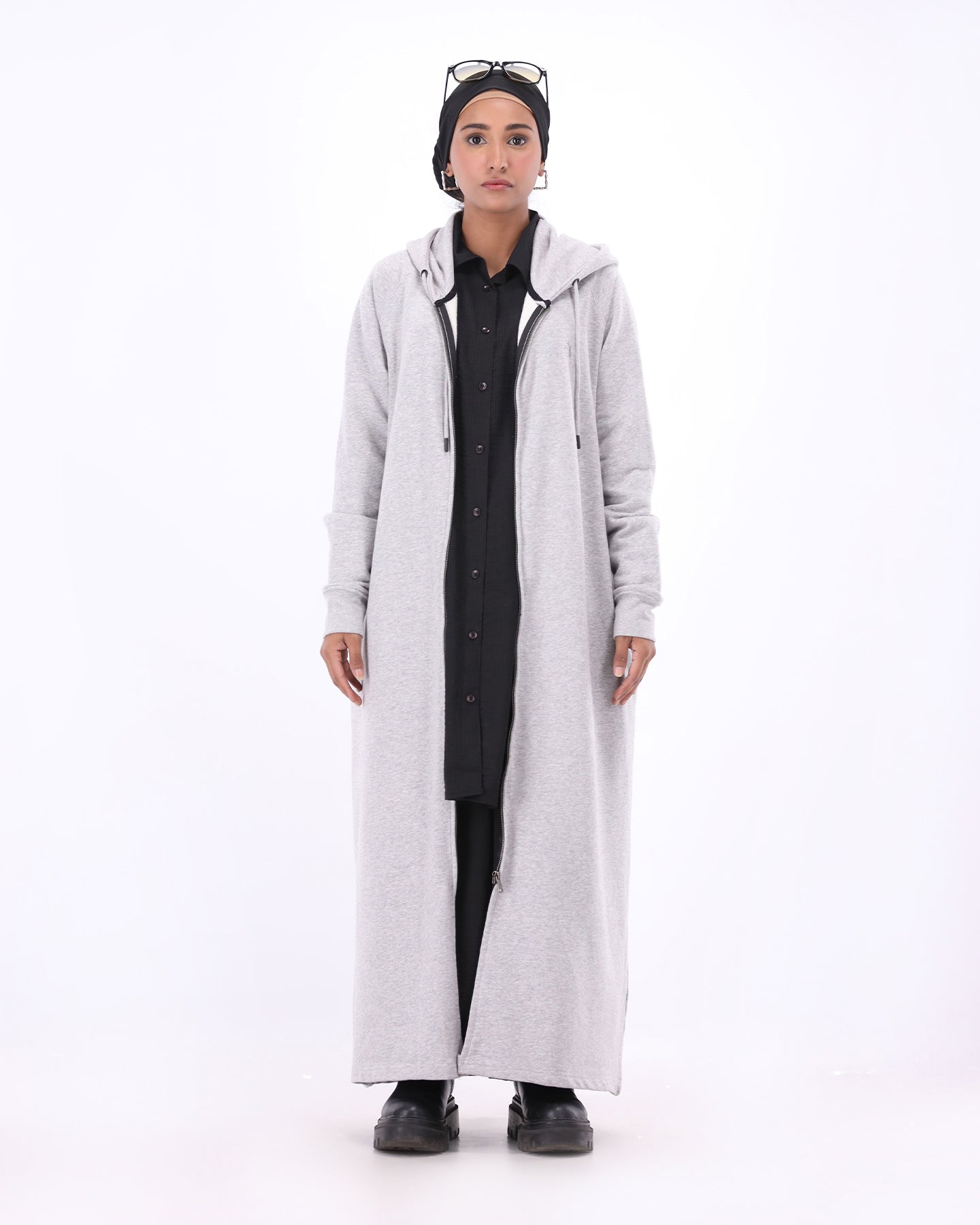 Halo Zipper - Heather Grey