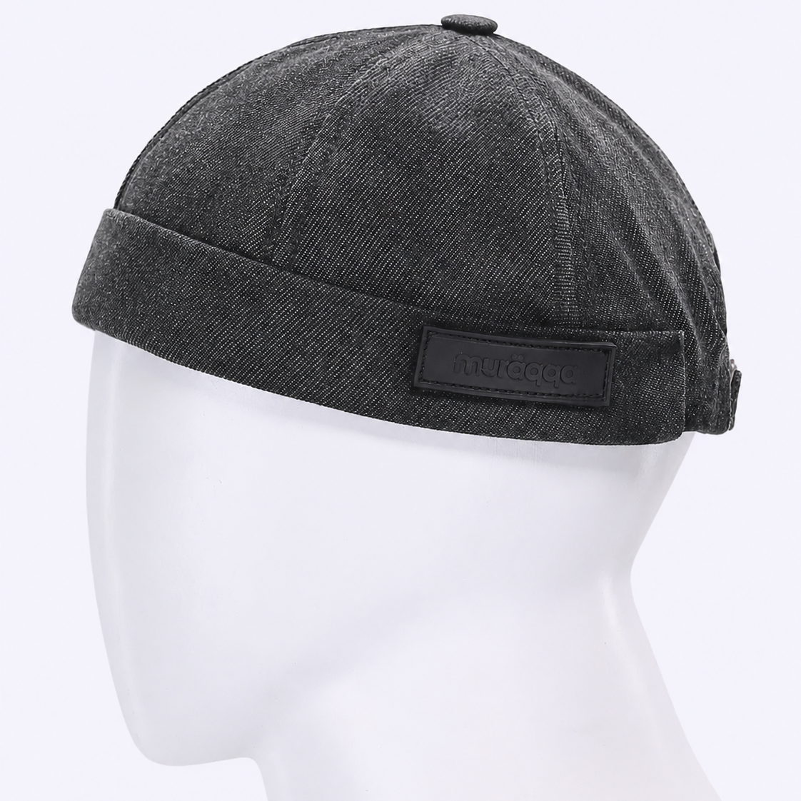 Denim Docker Cap - Charcoal Black
