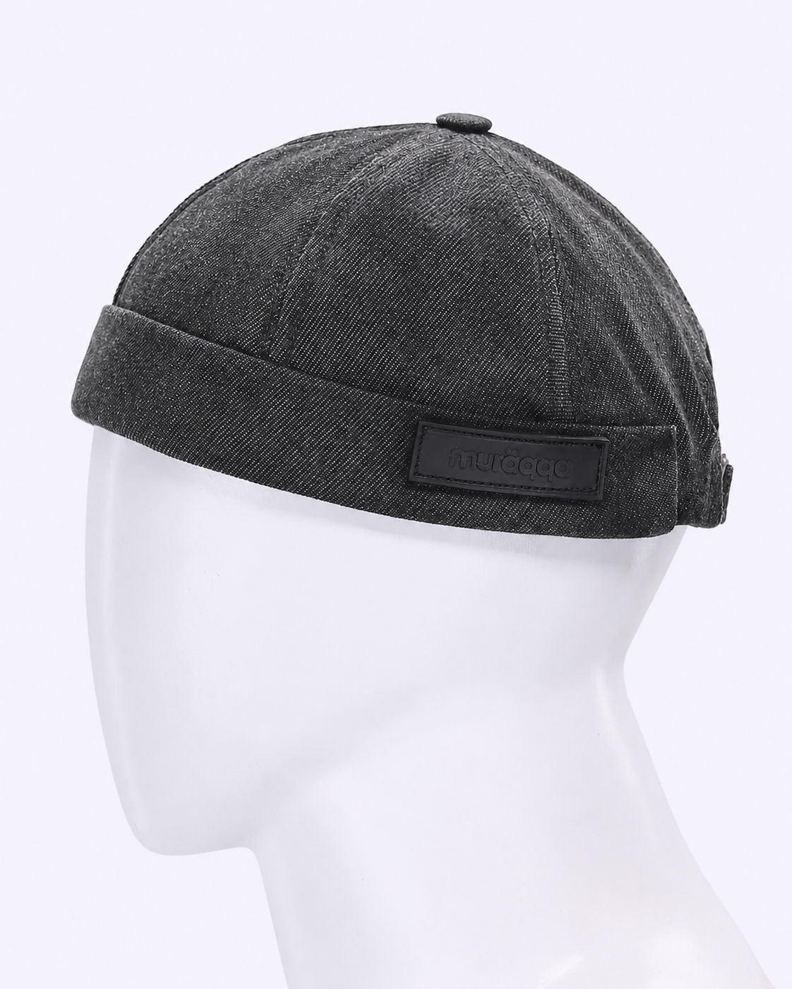 Denim Docker Cap - Charcoal Black