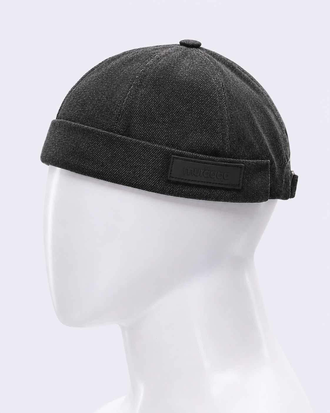 Denim Docker Cap - Charcoal Black